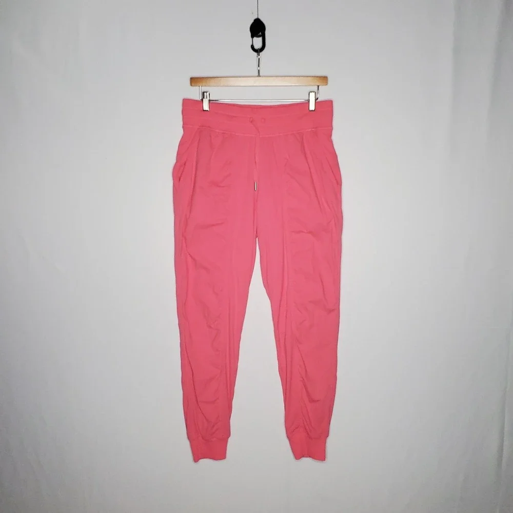 Lululemon Dance Studio Pants 8 Sakura Pink Lined Athleisure Jogger *Flaw
